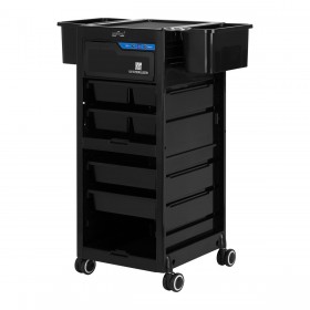 Hairdressing Trolley GABBIANO 68UV with sterilizer, black